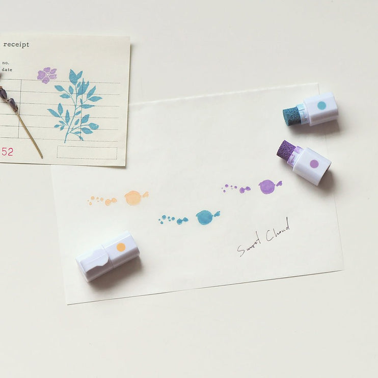 MU - Inky Pen Stamp Pads - Sunset Cloud - ColorSwatch