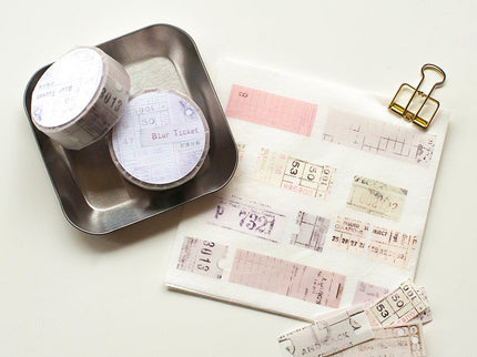 MU - Shape Tape Tear Washi - Letter Blur - ColorSwatch