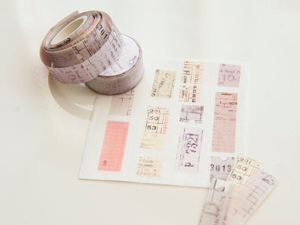 MU - Shape Tape Tear Washi - Letter Blur - ColorSwatch