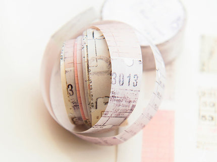 MU - Shape Tape Tear Washi - Letter Blur - ColorSwatch