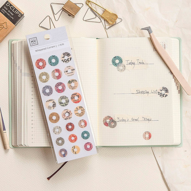 MU - Small Items Stickers - Dots Vintage - ColorSwatch