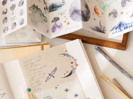 MU - Washi Tape Book - Charm of the Moon - ColorSwatch