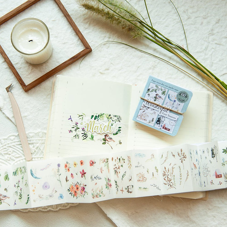 MU - Washi Tape Book - Wonderful Four Seasons - ColorSwatch
