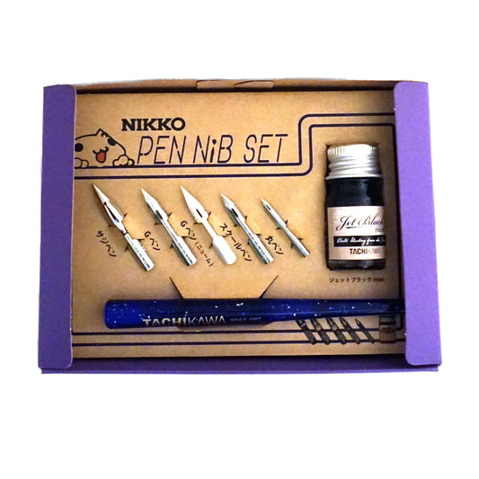 Nikko Nib, Ink & Holder Set - Morado