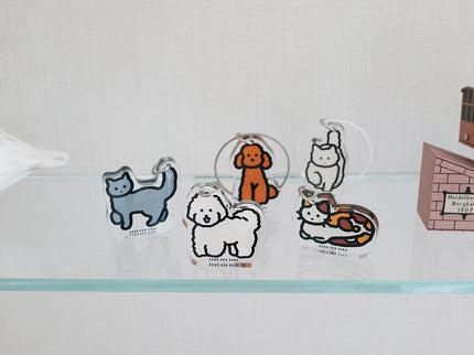 Objet Keyring - Brown Poodle - ColorSwatch