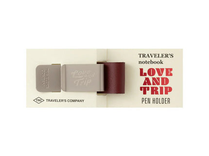 Pen Holder 016 - TRAVELER'S notebook - Red (Love and trip) - ColorSwatch