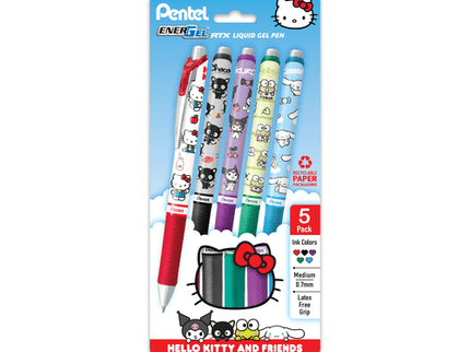 Pentel EnerGel - Sanrio - Set de 5 - ColorSwatch
