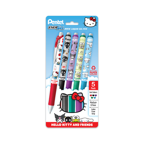 Pentel EnerGel - Sanrio - Set de 5 - ColorSwatch