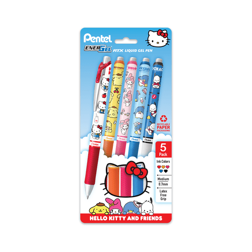 Pentel EnerGel - Sanrio - Set de 5 - ColorSwatch