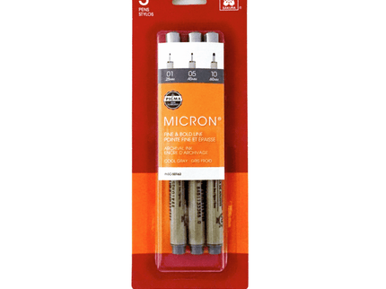 Pigma Micron Cool Grey - Set de 3 - ColorSwatch