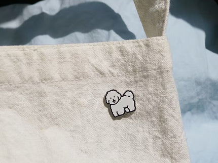 Pin - White Puppy - ColorSwatch