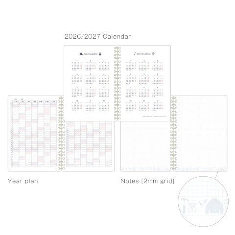 Planificador Mensual 2026 - B6 - Eric White - ColorSwatch