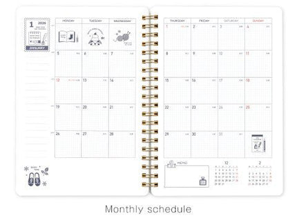 Planificador Mensual 2026 - B6 - Eric White - ColorSwatch