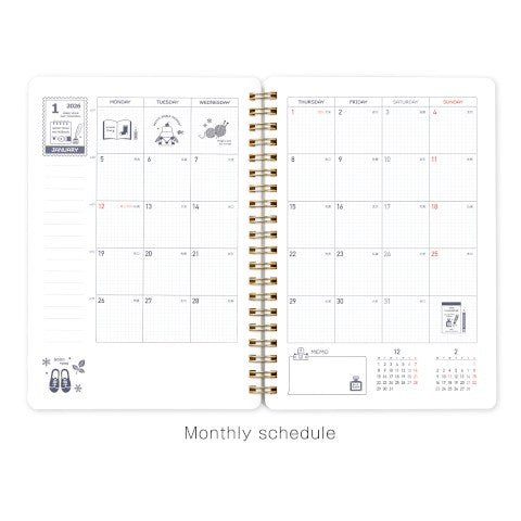 Planificador Mensual 2026 - B6 - Eric White - ColorSwatch