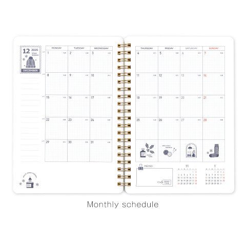 Planificador Mensual 2026 - B6 - Eric White - ColorSwatch