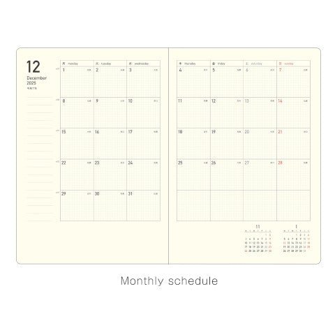 Planificador Mensual 2026 - B6 Fleek - Charcoal - ColorSwatch