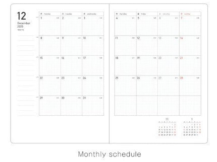 Planificador Mensual 2026 - B6 Fleek - Gray - ColorSwatch