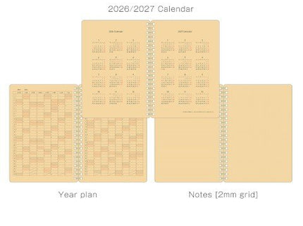 Planificador Mensual 2026 - B6 - Kraft Charcoal - ColorSwatch