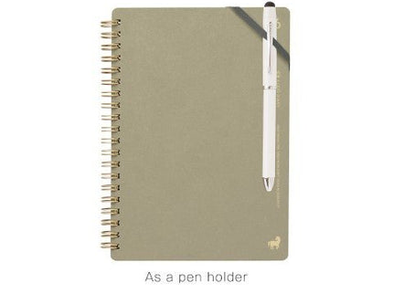 Planificador Mensual 2026 - B6 - Kraft Charcoal - ColorSwatch