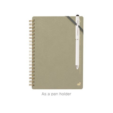 Planificador Mensual 2026 - B6 - Kraft Charcoal - ColorSwatch