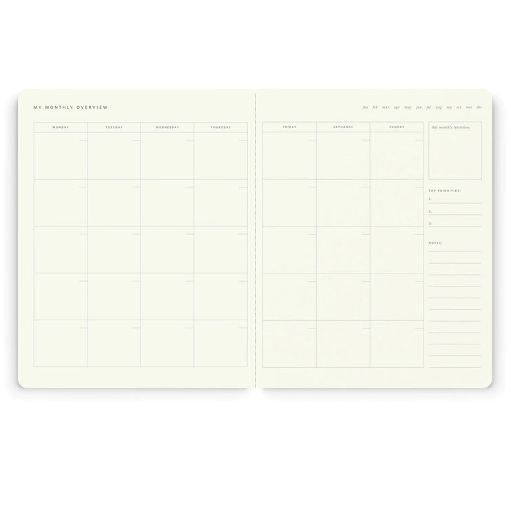 Planificador Mensual - Pink Floral - ColorSwatch