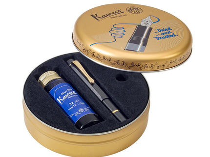 Pluma Fuente Piston Sport AL - Starter Set (Black/Gold) - ColorSwatch