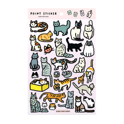 Point Stickers - Cats - ColorSwatch