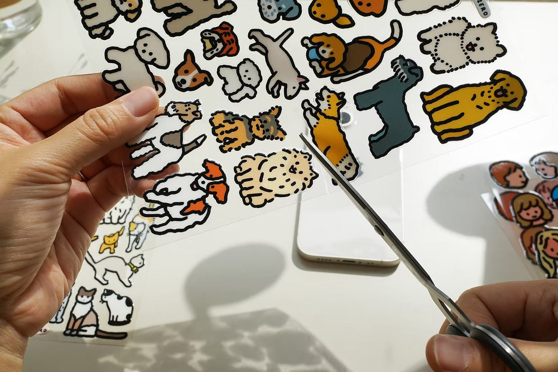 Point Stickers - Dogs - ColorSwatch