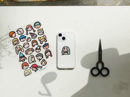 Point Stickers - Faces - ColorSwatch