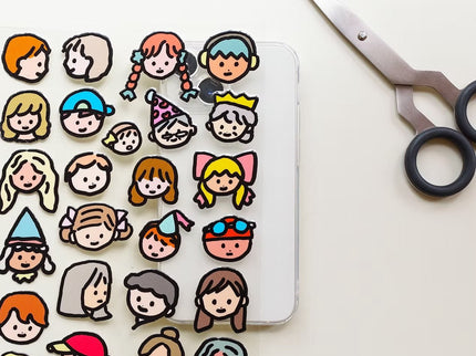 Point Stickers - Faces - ColorSwatch