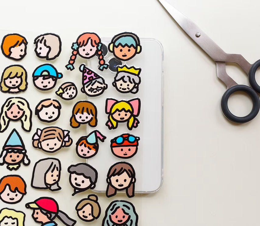 Point Stickers - Faces - ColorSwatch