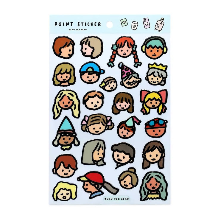 Point Stickers - Faces - ColorSwatch
