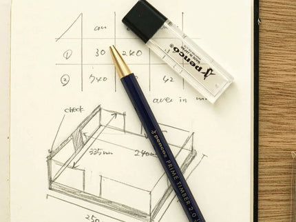 Portaminas Prime Timber - Brass - Black - ColorSwatch