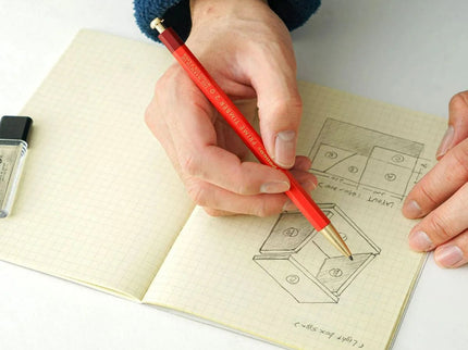 Portaminas Prime Timber - Brass - Navy - ColorSwatch