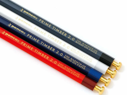 Portaminas Prime Timber - Brass - Red - ColorSwatch