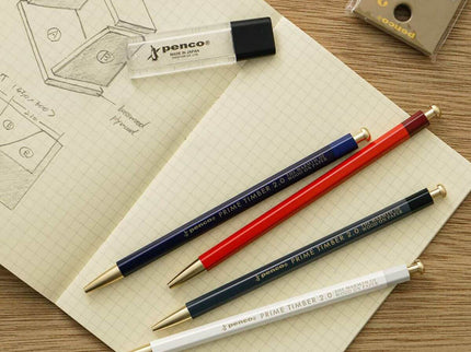 Portaminas Prime Timber - Brass - White - ColorSwatch