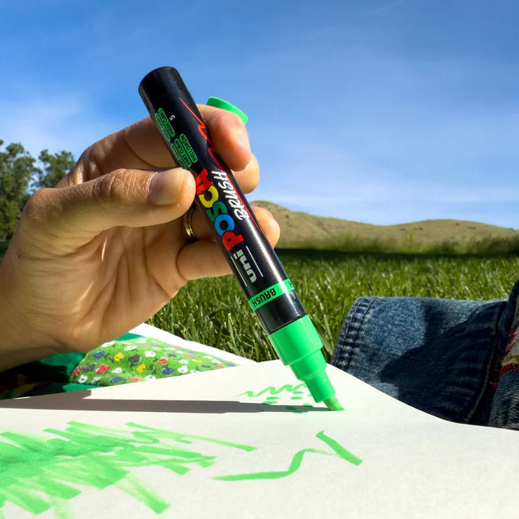 Posca PC5BR - Brush - Set 16 - ColorSwatch