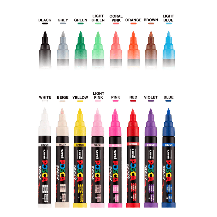 Posca PC5BR - Brush - (Unidad) - ColorSwatch