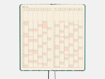 Hobonichi Techo Weeks 2027 - Yumi Katagishi - White Cat Wallpaper