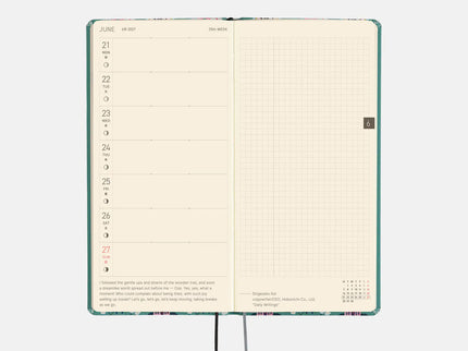 Hobonichi Techo Weeks 2027 - Yumi Katagishi - White Cat Wallpaper