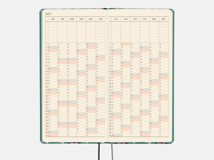 Hobonichi Techo Weeks 2027 - Yumi Katagishi - White Cat Wallpaper