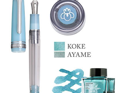 Professional Gear Slim Manyo II - Pluma Fuente Ayame + Tinta Koke - ColorSwatch