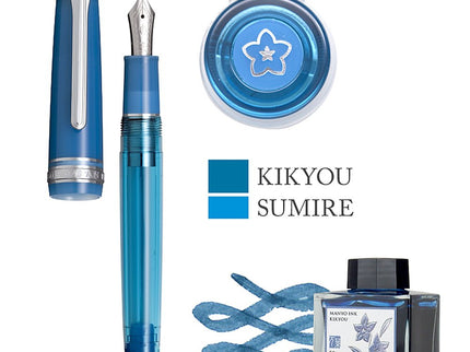 Professional Gear Slim Manyo II - Pluma Fuente Sumire + Tinta Kikyou - ColorSwatch
