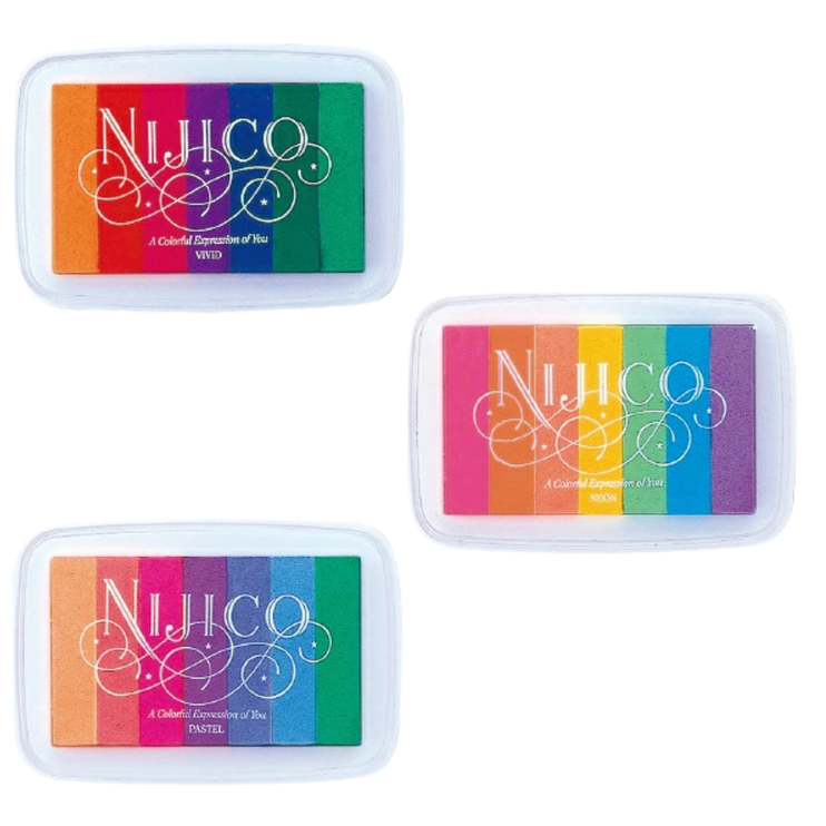 Rainbow Ink Pad Nijico - ColorSwatch