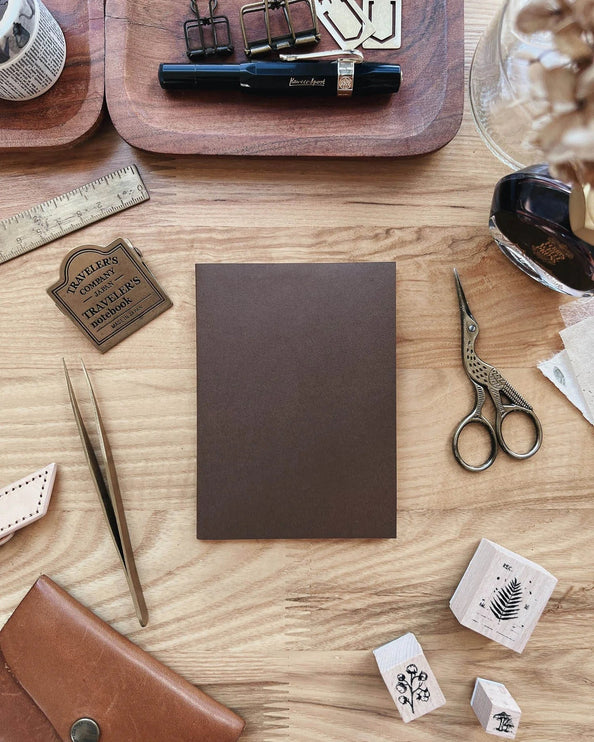 Refill - Chestnut Brown Notebook - Passport - ColorSwatch