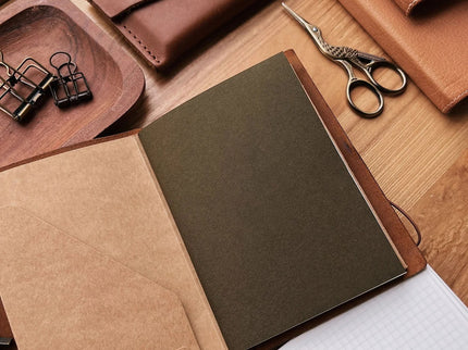 Refill - Olive Green Notebook - Passport - ColorSwatch