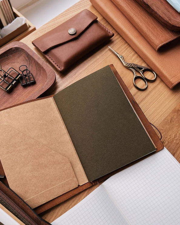 Refill - Olive Green Notebook - Passport - ColorSwatch