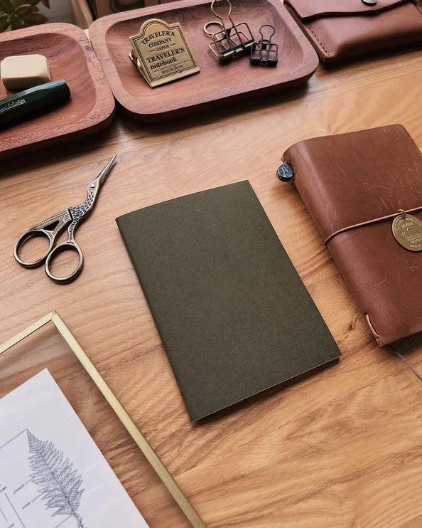 Refill - Olive Green Notebook - Passport - ColorSwatch