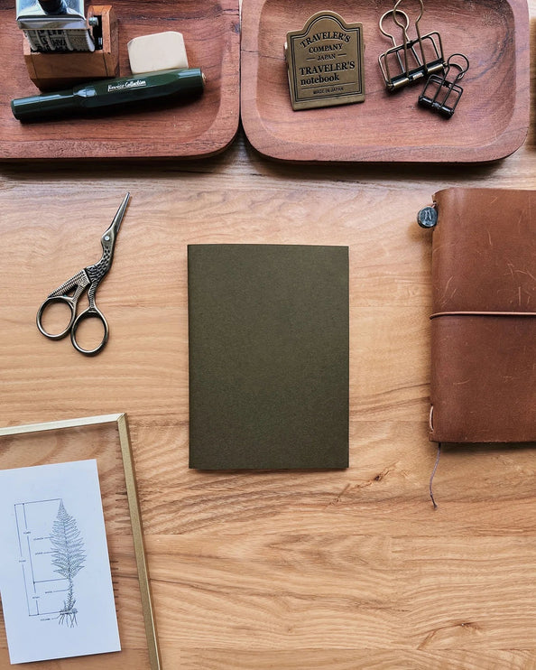 Refill - Olive Green Notebook - Passport - ColorSwatch