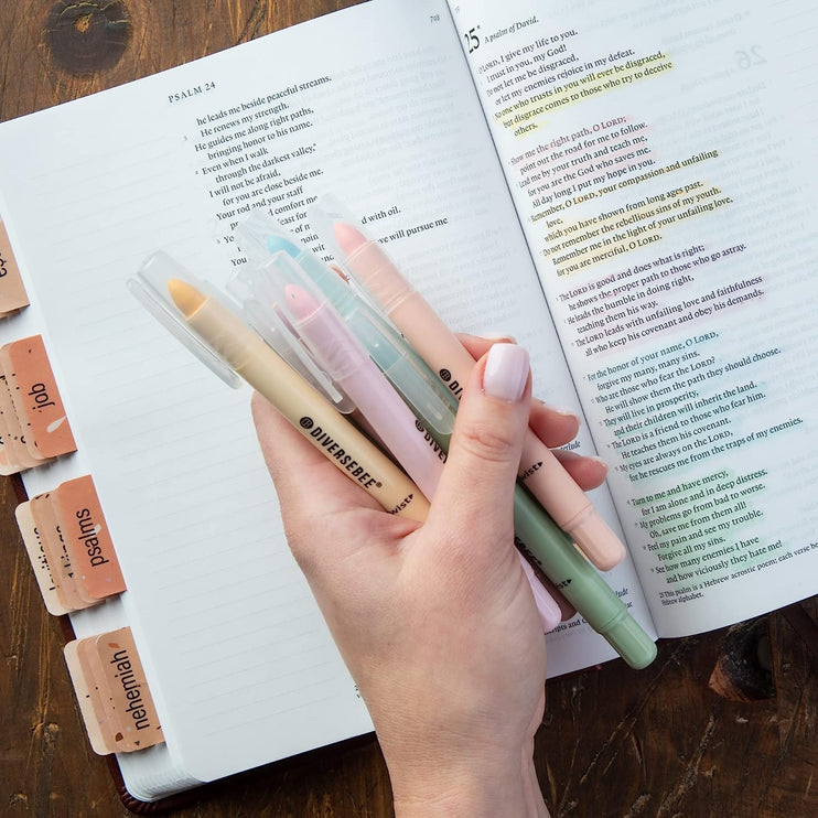 Resaltadores para biblia (Gel) - Pastel - ColorSwatch
